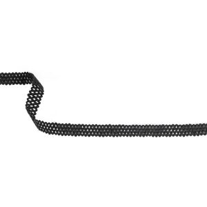 Braided Cords |  Black Lattice Trim – 0.75" Braided Cords Black