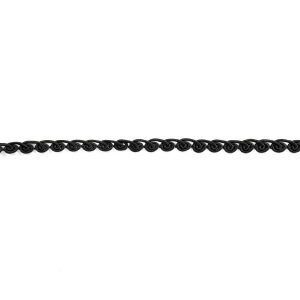 Braided Cords |  Black Loop De Loop Gimp Braided Trim – 0.375" Braided Cords Black