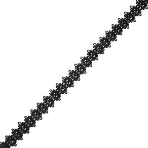 Braided Cords |  Black Loose Braided Cord – 1" Braided Cords Black