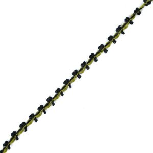 Braided Cords |  Green And Black Loosely Braided Cord – 0.5" Braided Cords Braided Cords