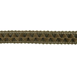 Braided Cords |  Olive Green Cord And Faux Suede Braided Trim – 0.5" Braided Cords Braided Cords