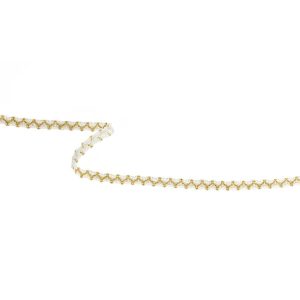 Braided Cords |  White And Metallic Gold Gimp Braided Trim – 0.375" Braided Cords Braided Cords