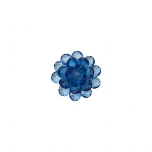 Brooches |  Blue Glass Flower Applique/Brooch – 2" Brooches Blue,Monaco Blue