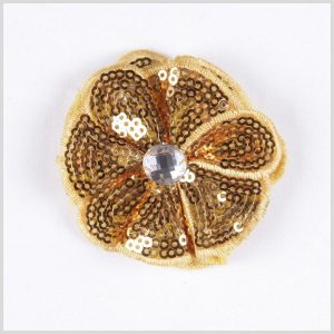 Brooches |  Gold Sequin Flower Brooch Brooches Brooches