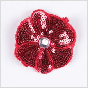 Brooches |  Red Sequin Flower Brooch Brooches Brooches