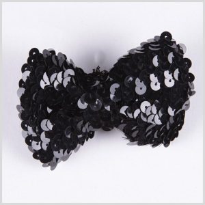 Brooches |  Sequin Bow Brooch Brooches Black