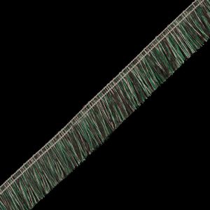 Brush Fringe |  Brown And Green Brush Fringe – 1.25" Brush Fringe Bronze Green