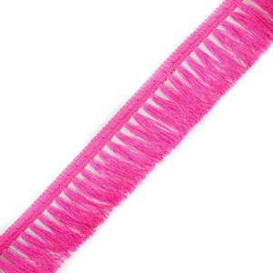 Brush Fringe |  Neon Pink Tassel Fringe – 2.5" Brush Fringe Brush Fringe