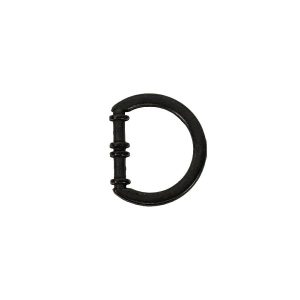 Buckles |  Carbon Cast Metal Rounded D-Ring – 15Mm Buckles Buckles