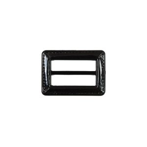 Buckles |  Dark Brown Laquered Leather Buckle – 1.5" X 1" Buckles Buckles