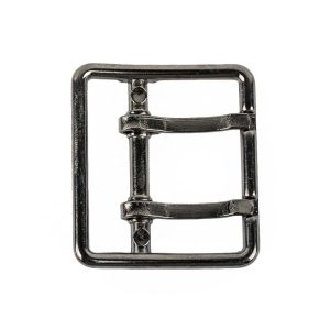 Buckles |  Gunmetal Double Tongue Metal Buckle – 36Mm Buckles Buckles