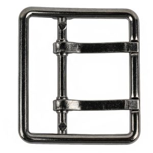 Buckles |  Gunmetal Double Tongue Metal Buckle – 48Mm Buckles Buckles