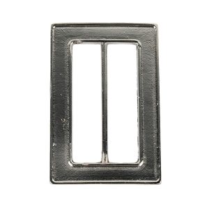 Buckles |  Nickel Hammered And Scored Textural Rectangular Slider – 55Mm Buckles Buckles