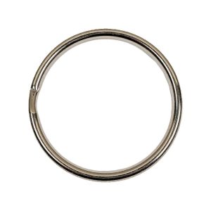 Buckles |  Nickel Metal Split Keychain Ring – 1.125" Buckles Buckles