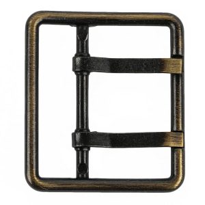 Buckles |  Old Gold Double Tongue Metal Buckle – 48Mm Buckles Buckles