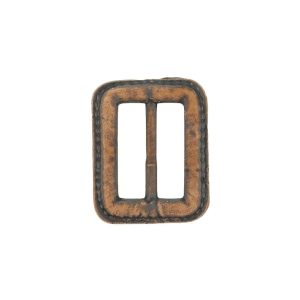 Buckles |  Rugged Brown Faux Leather Slider – 1.5" L X 1.125" W Buckles Buckles