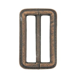 Buckles |  Rugged Brown Faux Leather Slider – 2.5" L X 1.5" W Buckles Buckles