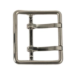 Buckles |  Satin Nickel Double Tongue Metal Buckle – 48Mm Buckles Buckles