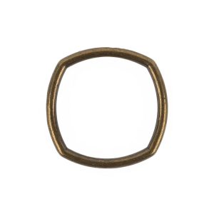 Buckles |  Weathered Gold Rounded Square Metal Ring – 25Mm Buckles Buckles