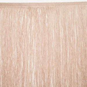 Chainette Fringe |  16" Champagne Chainette Fringe Trim Chainette Fringe Chainette Fringe