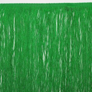 Chainette Fringe |  16" Green Chainette Fringe Trim Chainette Fringe Chainette Fringe