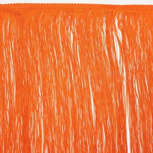 Chainette Fringe |  16" Orange Chainette Fringe Trim Chainette Fringe Chainette Fringe