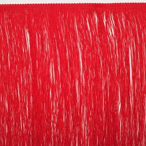 Chainette Fringe |  16" Red Chainette Fringe Trim Chainette Fringe Chainette Fringe