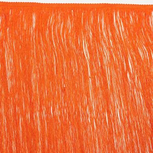 Chainette Fringe |  24" Orange Chainette Fringe Trim Chainette Fringe Chainette Fringe