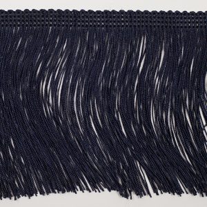 Chainette Fringe |  4" Dark Blue Chainette Fringe Trim Chainette Fringe Chainette Fringe