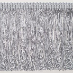 Chainette Fringe |  4" Silver Chainette Fringe Trim Chainette Fringe Chainette Fringe