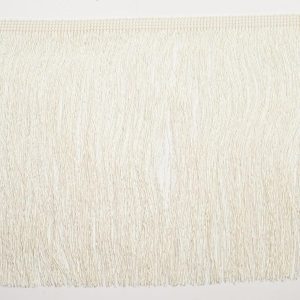 Chainette Fringe |  8" Ecru Chainette Fringe Trim Chainette Fringe Chainette Fringe