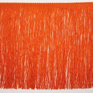 Chainette Fringe |  8" Orange Chainette Fringe Trim Chainette Fringe Chainette Fringe