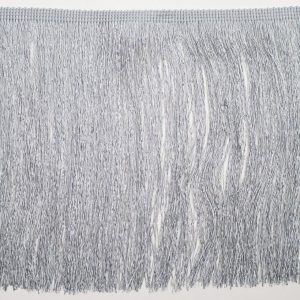 Chainette Fringe |  8" Silver Chainette Fringe Trim Chainette Fringe Chainette Fringe