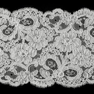 Corded Lace Trim |  6" White Corded Lace Trim W/ Scalloped Edges Corded Lace Trim Corded Lace Trim