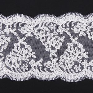 Corded Lace Trim |  Ivory Corded Lace – 4.5" Corded Lace Trim Corded Lace Trim