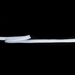 Cords With Lip |  White And Blue Striped Bias Piping Cord With Lip – 0.375" Cords Cords With Lip