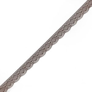 Cotton Lace Trim |  Brown Crochet Lace Cotton Trim With Scalloped Edge – 3/4" Cotton Lace Trim Cotton Lace Trim