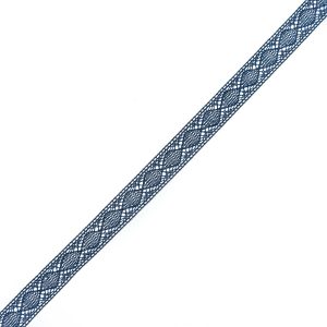 Cotton Lace Trim |  Navy Diamonds Crochet Lace Cotton Trimming – 3/4" Cotton Lace Trim Cotton Lace Trim