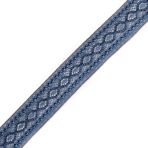 Cotton Lace Trim |  Powder Blue Crochet Trim – 1.375" Cotton Lace Trim Cotton Lace Trim