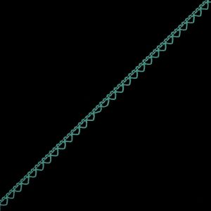 Cotton Lace Trim |  Seafoam Cotton Crochet Trim – 0.375" Cotton Lace Trim Cotton Lace Trim