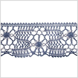 Crochet Lace Trim |  2.5" Gray Crochet Lace Crochet Lace Trim Crochet Lace Trim