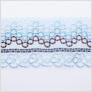 Crochet Lace Trim |  3" Blue Crochet Trim Crochet Lace Trim Blue