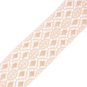 Crochet Lace Trim |  Beige Crochet Lace Trim – 3.5" Crochet Lace Trim Beige