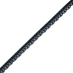 Crochet Lace Trim |  Black Crochet Trim – 0.75" Crochet Lace Trim Black