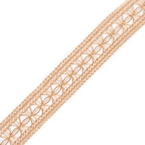 Crochet Lace Trim |  Metallic Gold Crochet Trim – 1.5" Crochet Lace Trim Crochet Lace Trim