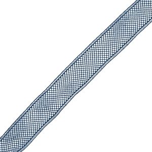 Crochet Lace Trim |  Navy Cotton Crochet Trim – 1.5" Cotton Lace Trim Cotton Lace Trim