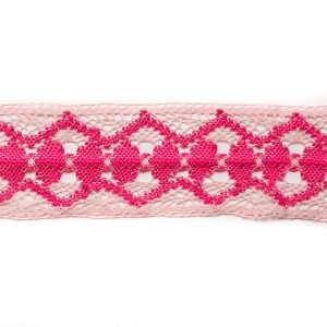 Crochet Lace Trim |  Pink Crochet Trim – 3.5" Crochet Lace Trim Crochet Lace Trim