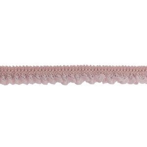 Crochet Lace Trim |  Primrose Pink Ruffled Stretch Lace Trimming – 0.625" Crochet Lace Trim Crochet Lace Trim