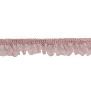 Crochet Lace Trim |  Primrose Pink Ruffled Stretch Lace Trimming – 1" Crochet Lace Trim Crochet Lace Trim