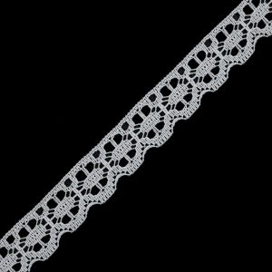 Crochet Lace Trim |  White Lace Crochet Trim – 1.25" Crochet Lace Trim Crochet Lace Trim